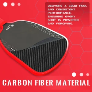 USAPA Approved Pickleball Paddle, T700 Carbon Fiber Face with 16mm Honeycomb Core for Enhanced Spin & Power, Professional Racket