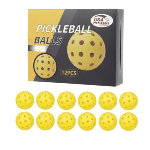 Pickleball 74MM Durable 40 Holes Outdoor 6/12/24Pcs Pickleballs 26g Outdoor for Competition pickleball Packs of Pickleballs