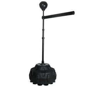 Boxing Bar 360 Speed Trainer with Two Ball, Punching Bag, Training Boxing Ball with Reflex Bar Free Standing, Adjustable Height,