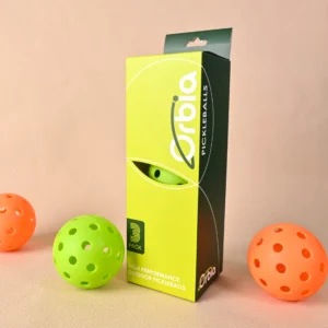 Orbia Sports 3Pcs Durable Pickleball Balls Outdoor 40 Holes Training Pickleball Accessories 74mm Standard Pickle Balls