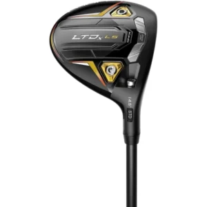 Men's Fairway Wood with Matte BlackGold Fusion Design for Enhanced Performance on the Golf Course Ideal for Beginners and Inter