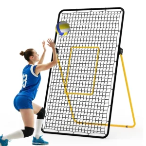 Volleyball Rebounder Net 7x4 Ft,Adjustable Bounce Back Net for Volleyball Training,Multi-Angle,Easy Setup,Foldable,Sturdy Frame