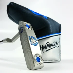 Three-Size Blue Lion Putter (431 Stainless Steel + Rubber Grip) | Interchangeable Dual Weights | National Flag Pattern Grip | 33
